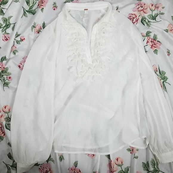 Free People- colored blouse - Picture 4 of 8